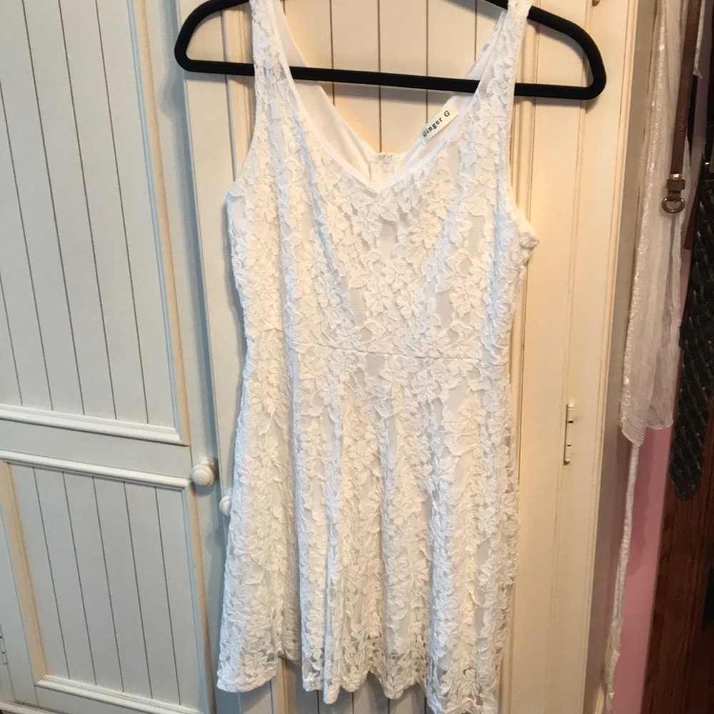 Ginger G white lace dress